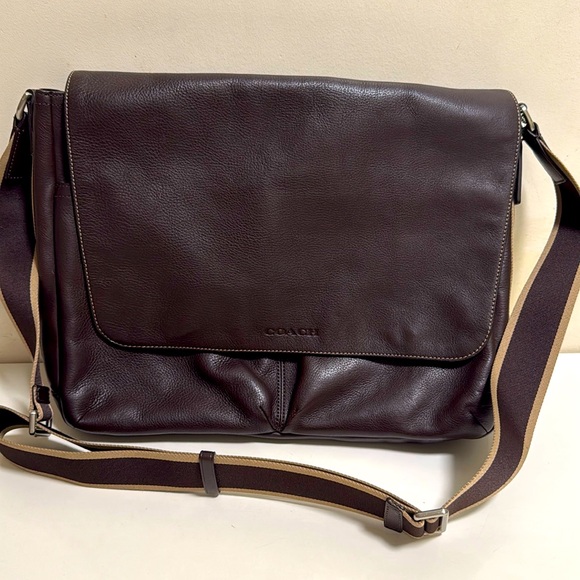 COACH HERITAGE WEB LEATHER
MESSENGER F70556 - Picture 1 of 8